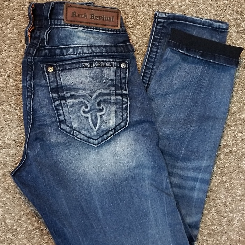 Rock Revical 26 moon Ankle skinny stretch